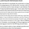 SUMMARY OF THE LAYER POULTRY PERFOMANCE STUDY